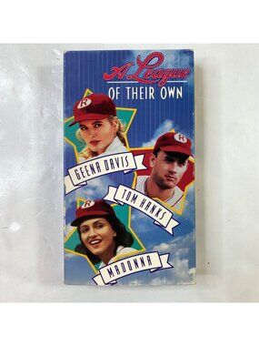 A League Of Their Own VHS 1992 Geena Davis Tom Hanks Madonna Comedy Sports Movie